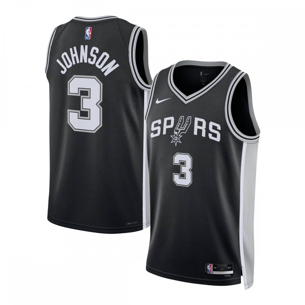 Keldon Johnson San Antonio Spurs Unisex Swingman Jersey - Icon Edition - Black-Pro Kit Vault | Brand New 26/27 Sports Jerseys